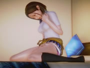 Animated Schoolgarota Masturbating